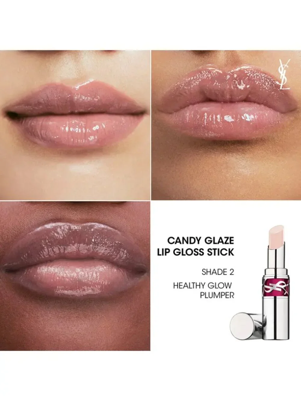 Yves Saint Laurent Silver Tube with Light Pink Balm mini